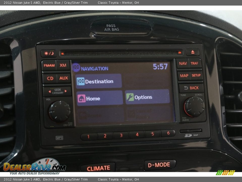 2012 Nissan Juke S AWD Electric Blue / Gray/Silver Trim Photo #12