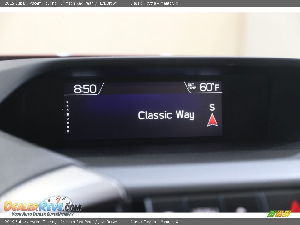 2019 Subaru Ascent Touring Crimson Red Pearl / Java Brown Photo #12