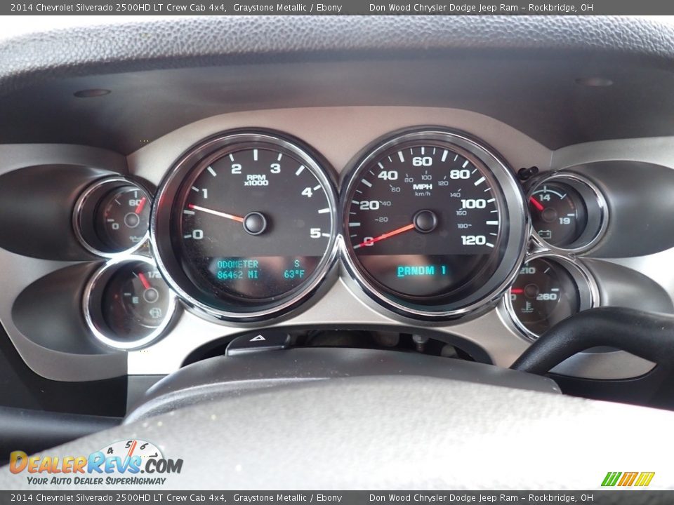 2014 Chevrolet Silverado 2500HD LT Crew Cab 4x4 Graystone Metallic / Ebony Photo #20