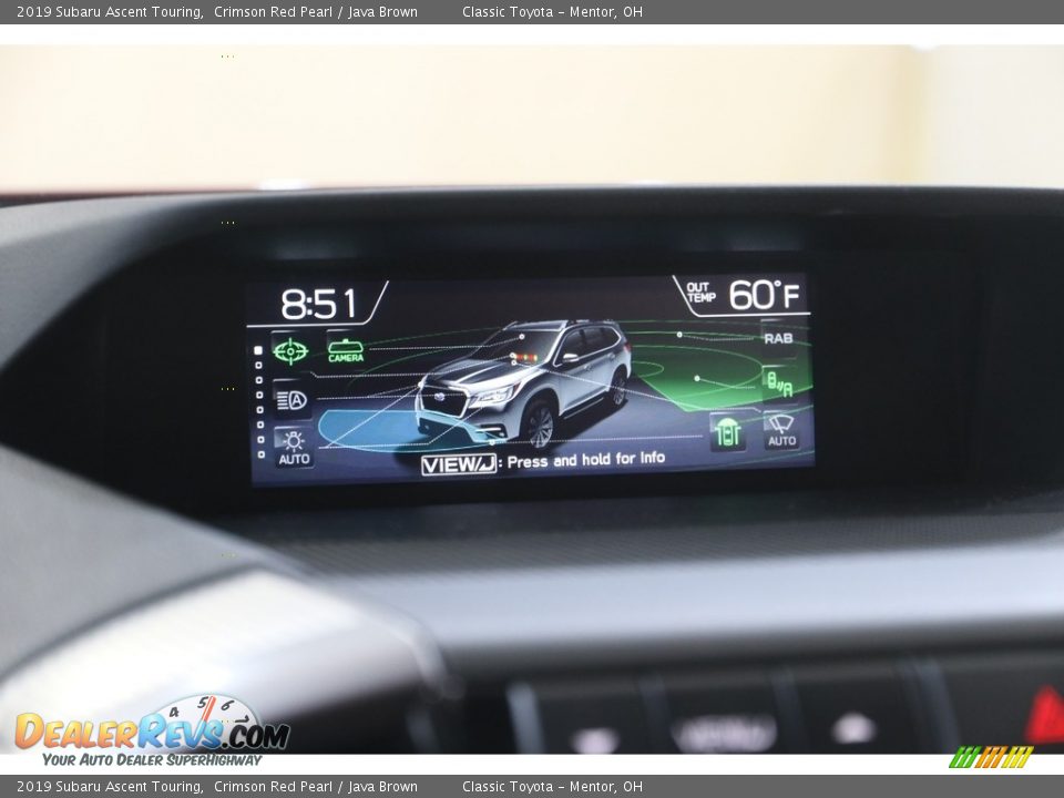 2019 Subaru Ascent Touring Crimson Red Pearl / Java Brown Photo #15