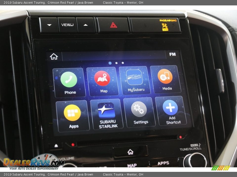 2019 Subaru Ascent Touring Crimson Red Pearl / Java Brown Photo #16