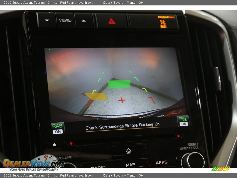 2019 Subaru Ascent Touring Crimson Red Pearl / Java Brown Photo #21