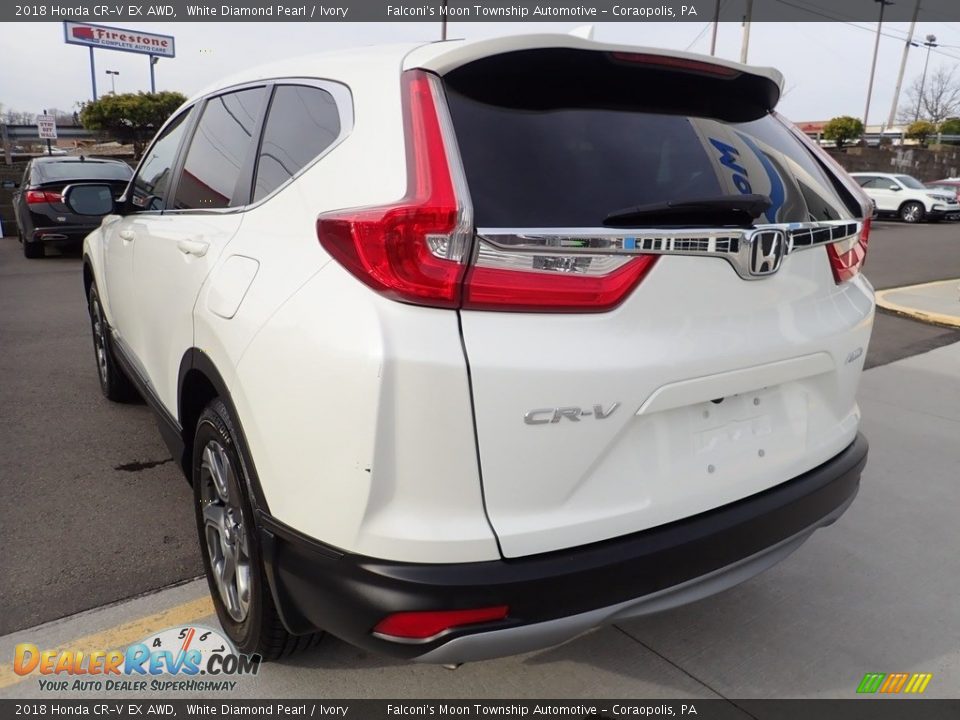 2018 Honda CR-V EX AWD White Diamond Pearl / Ivory Photo #2