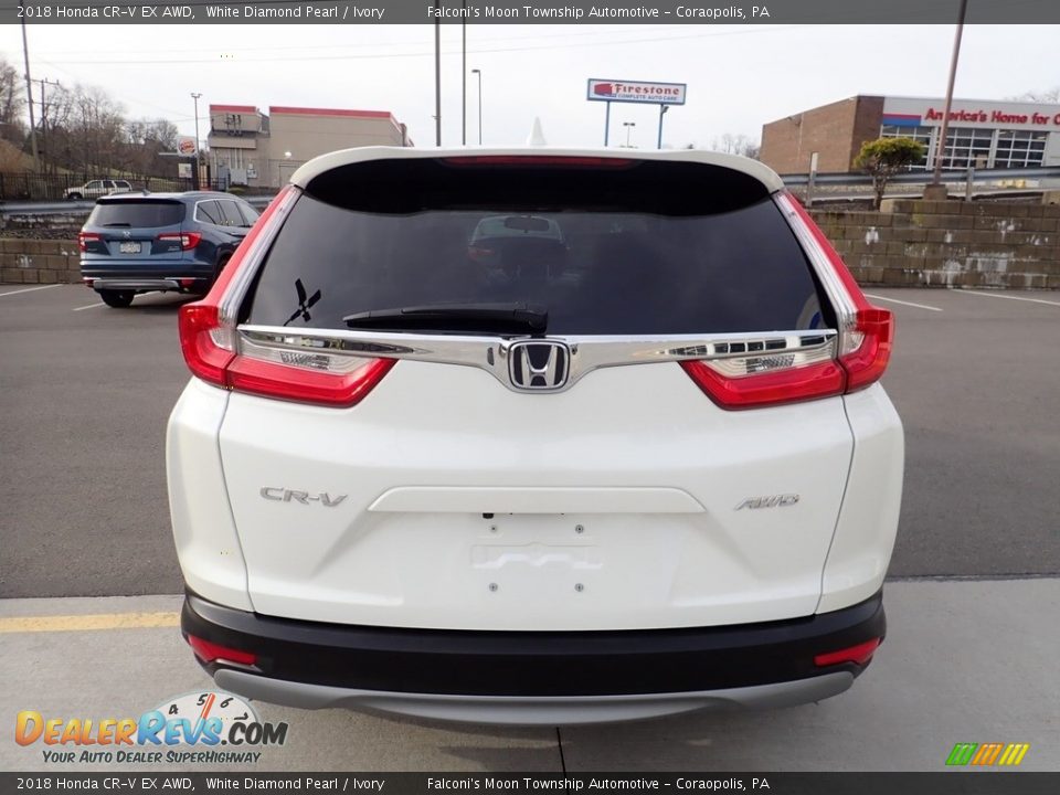 2018 Honda CR-V EX AWD White Diamond Pearl / Ivory Photo #3