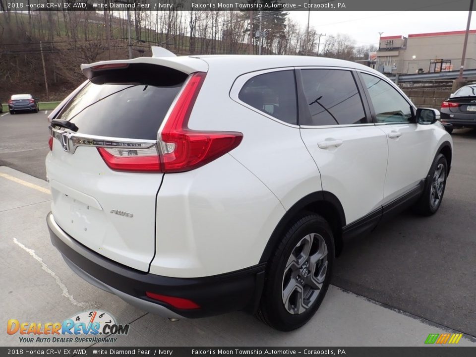 2018 Honda CR-V EX AWD White Diamond Pearl / Ivory Photo #5
