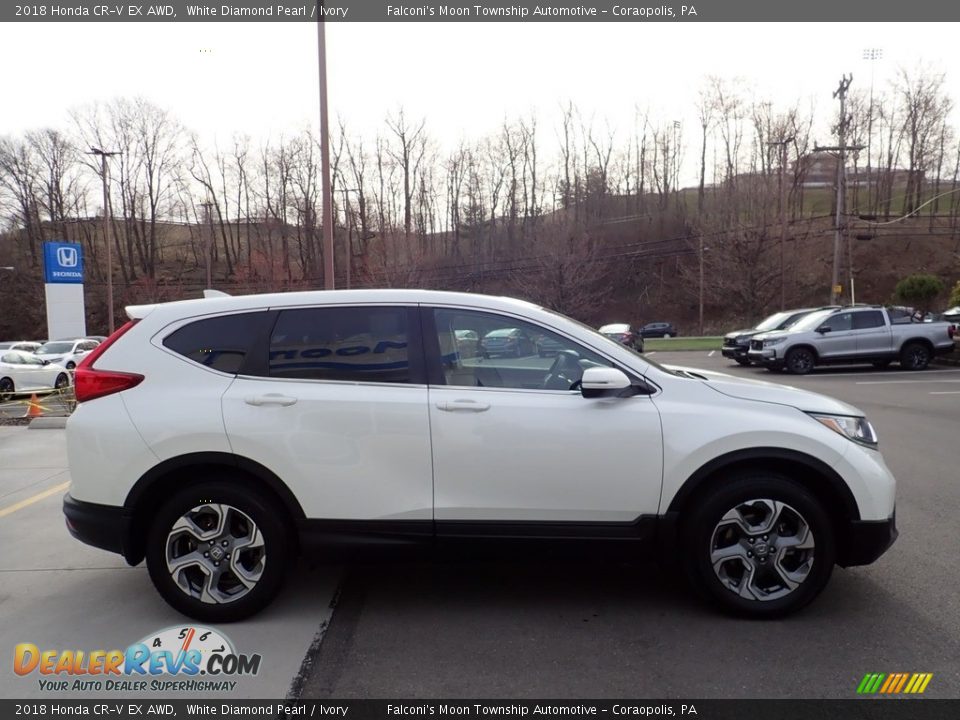 2018 Honda CR-V EX AWD White Diamond Pearl / Ivory Photo #6