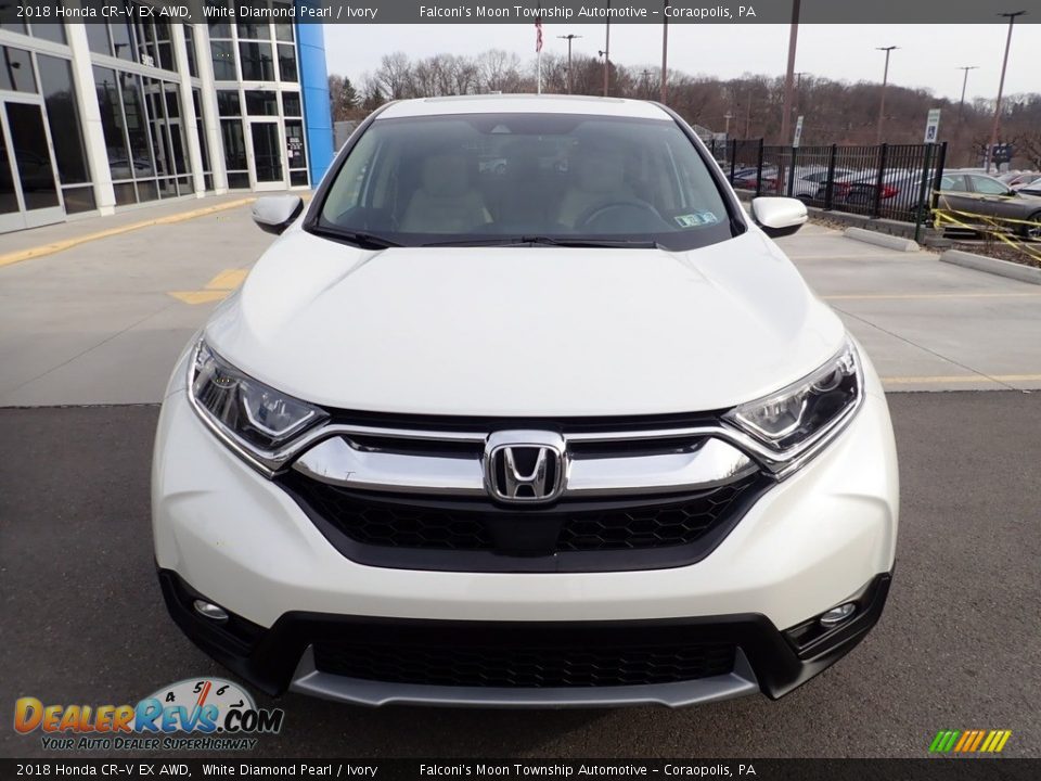 2018 Honda CR-V EX AWD White Diamond Pearl / Ivory Photo #8