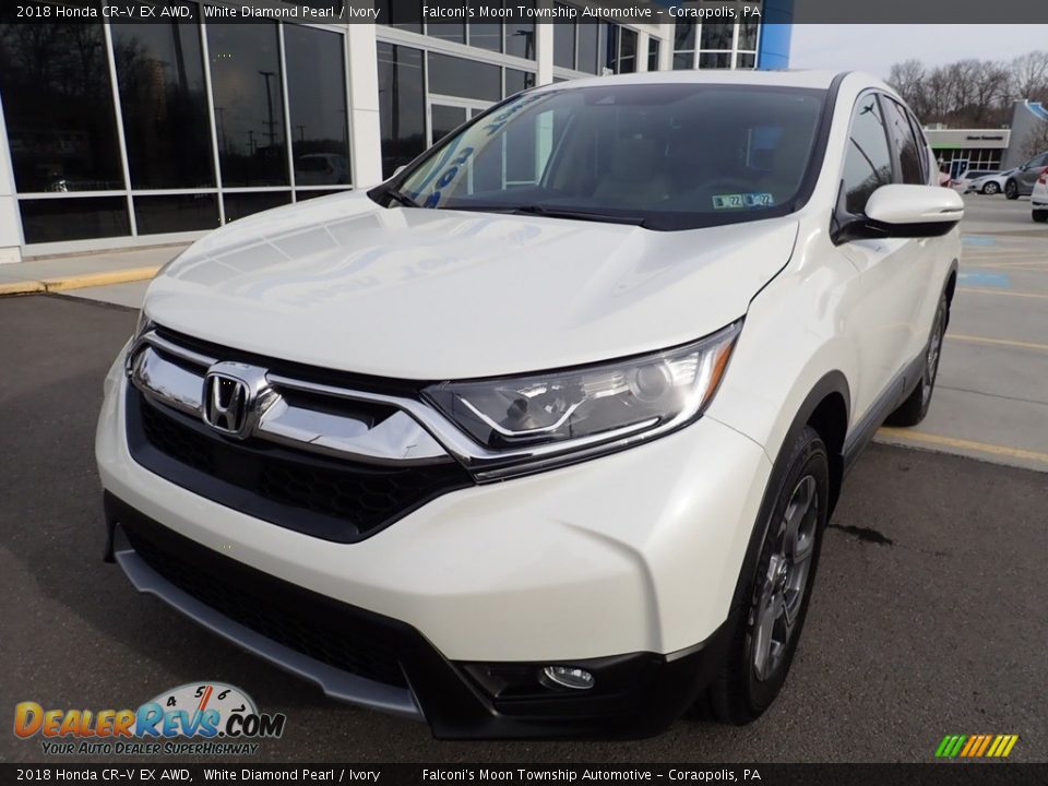 2018 Honda CR-V EX AWD White Diamond Pearl / Ivory Photo #9