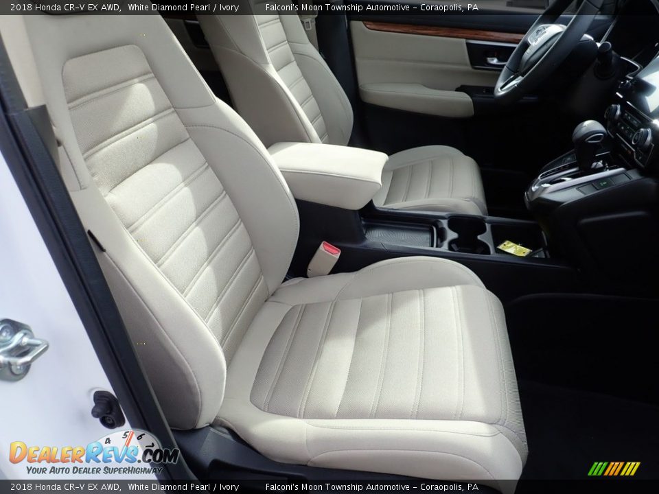 2018 Honda CR-V EX AWD White Diamond Pearl / Ivory Photo #11