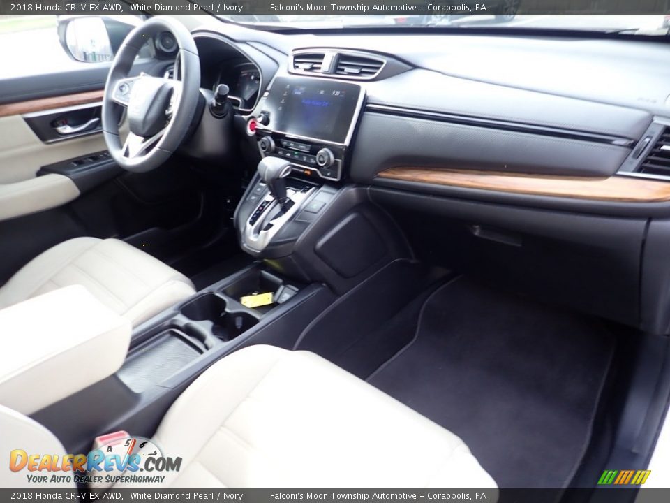 2018 Honda CR-V EX AWD White Diamond Pearl / Ivory Photo #12