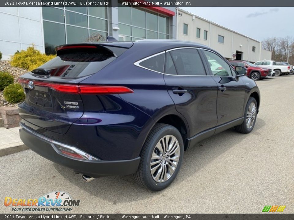 2021 Toyota Venza Hybrid Limited AWD Blueprint / Black Photo #12