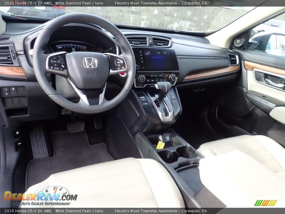2018 Honda CR-V EX AWD White Diamond Pearl / Ivory Photo #17