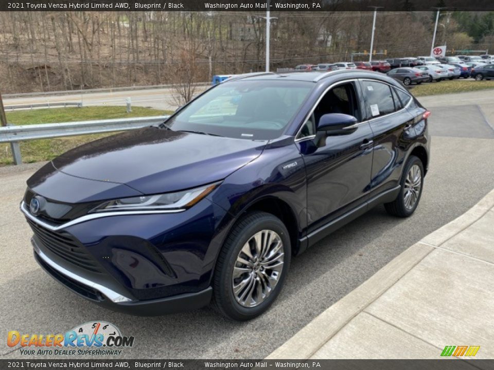 2021 Toyota Venza Hybrid Limited AWD Blueprint / Black Photo #13