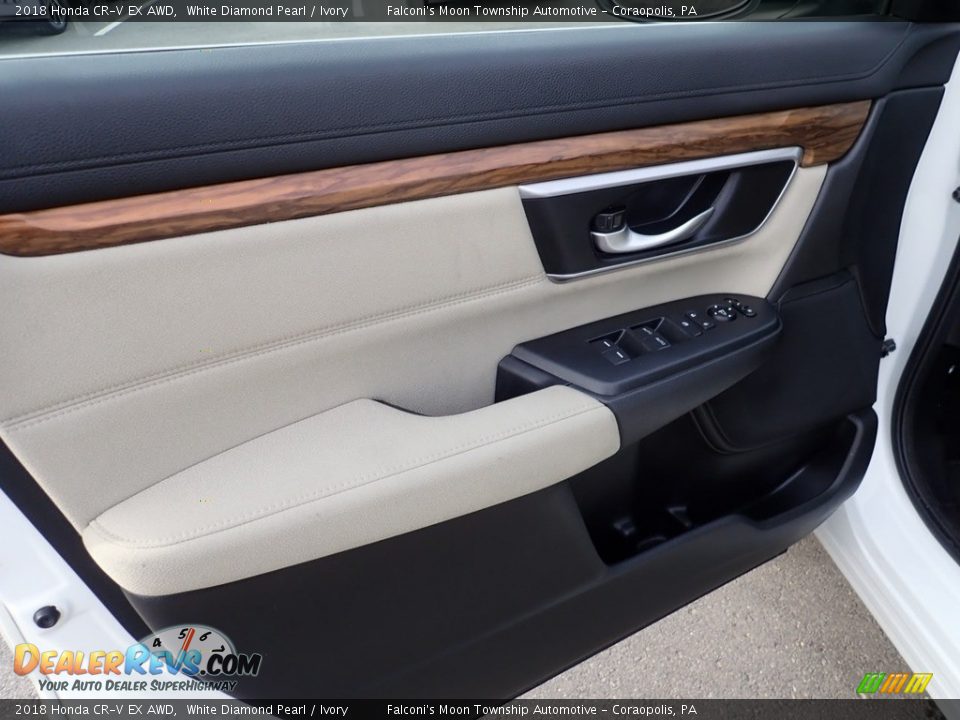 2018 Honda CR-V EX AWD White Diamond Pearl / Ivory Photo #18