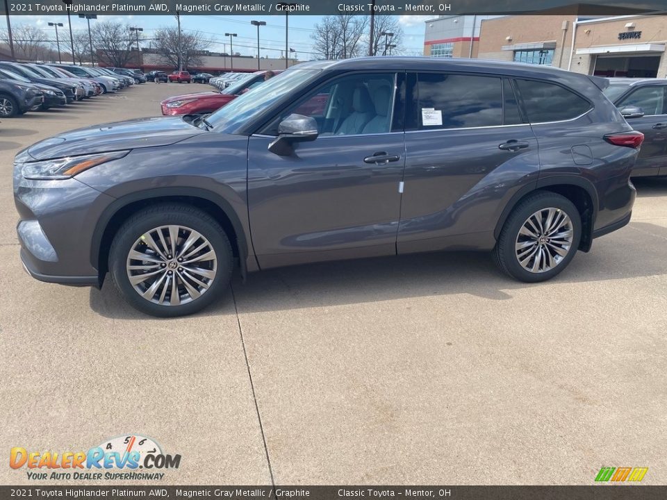 2021 Toyota Highlander Platinum AWD Magnetic Gray Metallic / Graphite Photo #1