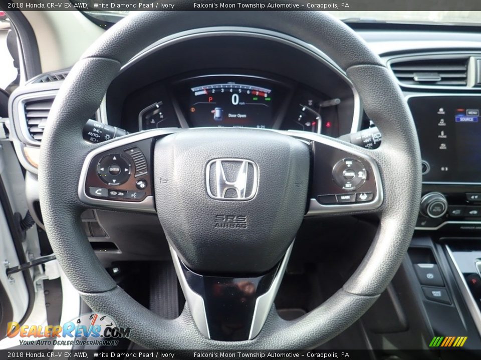 2018 Honda CR-V EX AWD White Diamond Pearl / Ivory Photo #21