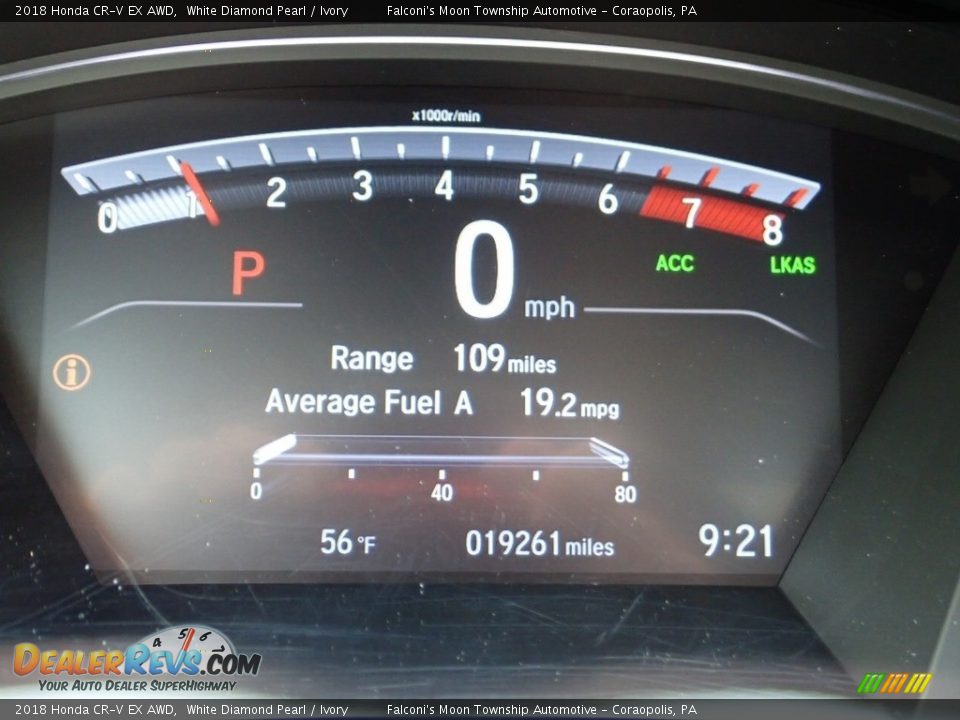 2018 Honda CR-V EX AWD White Diamond Pearl / Ivory Photo #24
