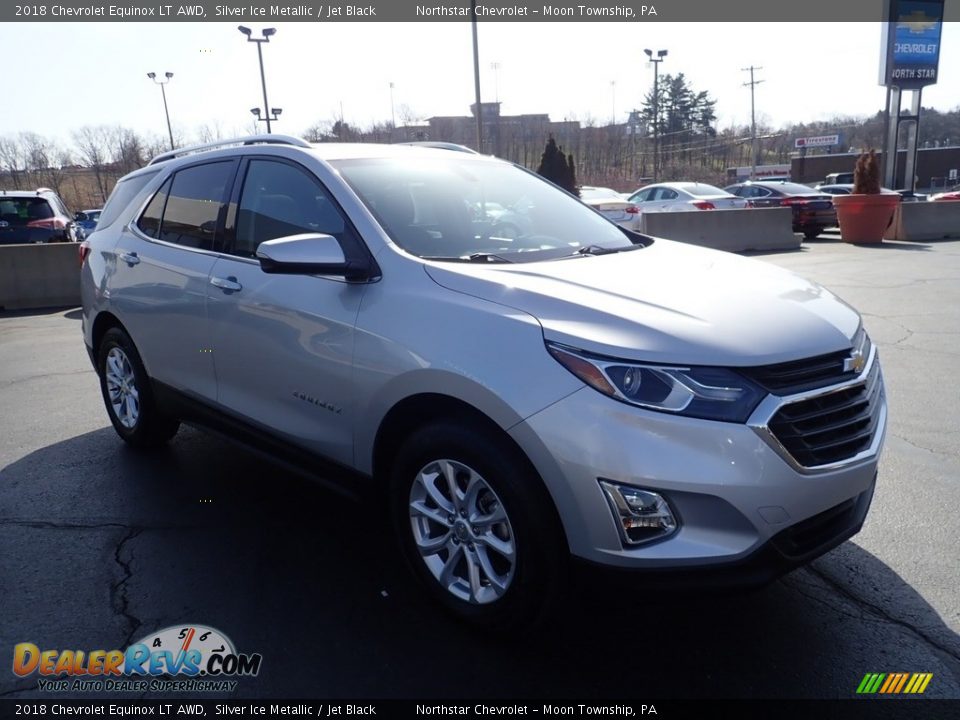 2018 Chevrolet Equinox LT AWD Silver Ice Metallic / Jet Black Photo #11