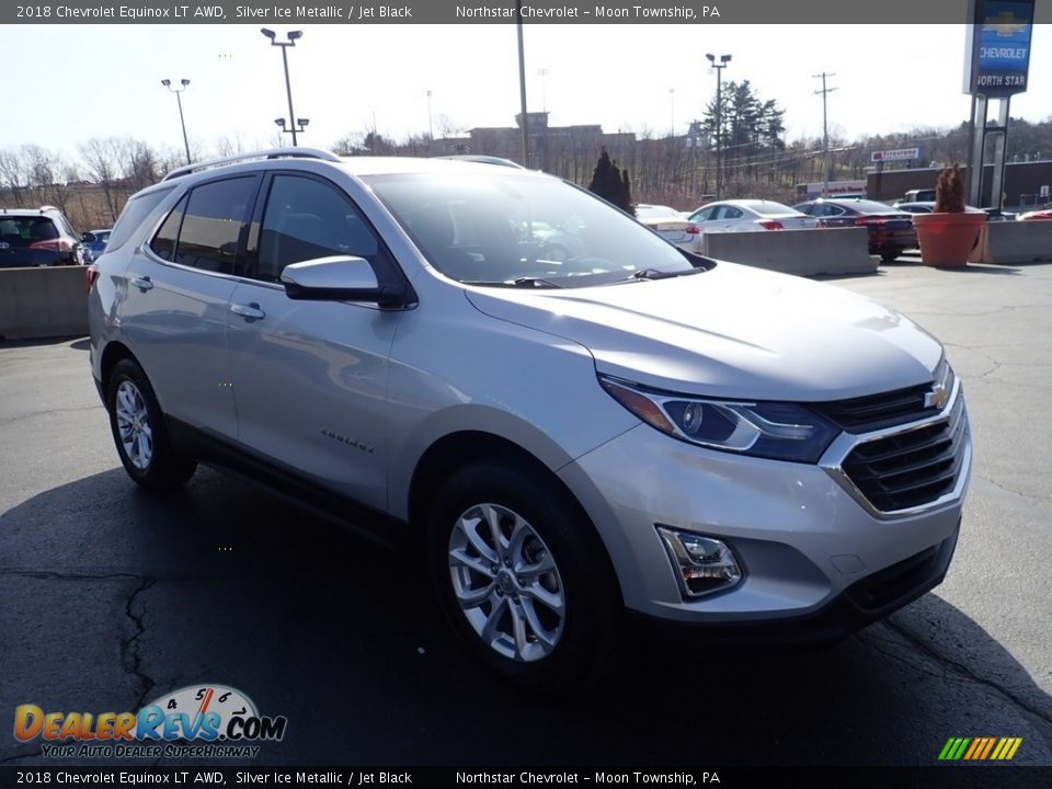 2018 Chevrolet Equinox LT AWD Silver Ice Metallic / Jet Black Photo #11