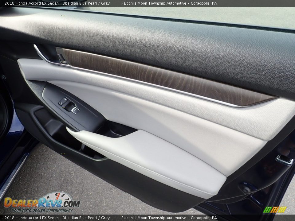 2018 Honda Accord EX Sedan Obsidian Blue Pearl / Gray Photo #13