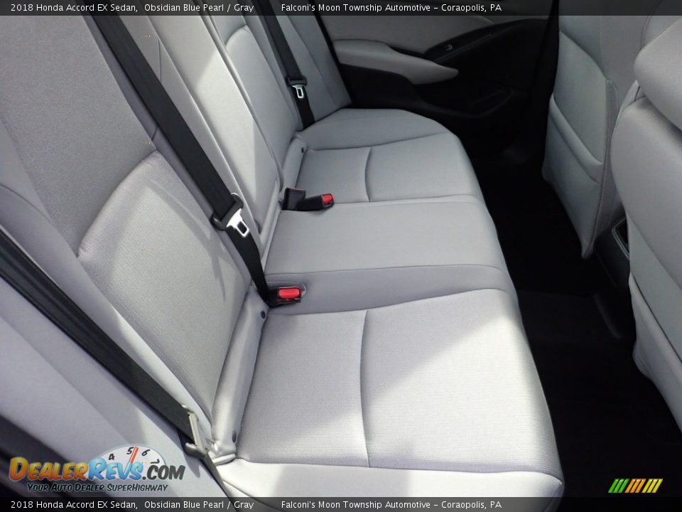 2018 Honda Accord EX Sedan Obsidian Blue Pearl / Gray Photo #14