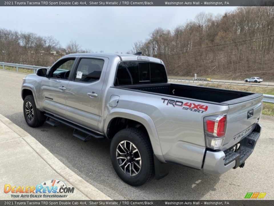 2021 Toyota Tacoma TRD Sport Double Cab 4x4 Silver Sky Metallic / TRD Cement/Black Photo #2