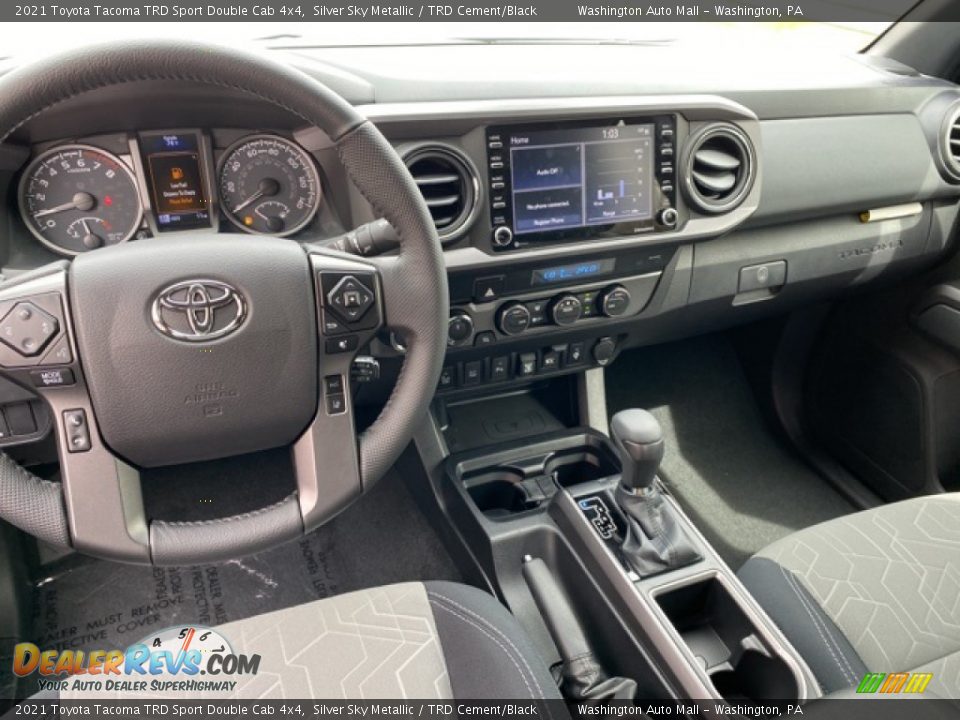 2021 Toyota Tacoma TRD Sport Double Cab 4x4 Silver Sky Metallic / TRD Cement/Black Photo #3