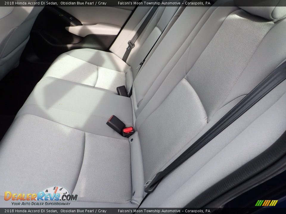 2018 Honda Accord EX Sedan Obsidian Blue Pearl / Gray Photo #16