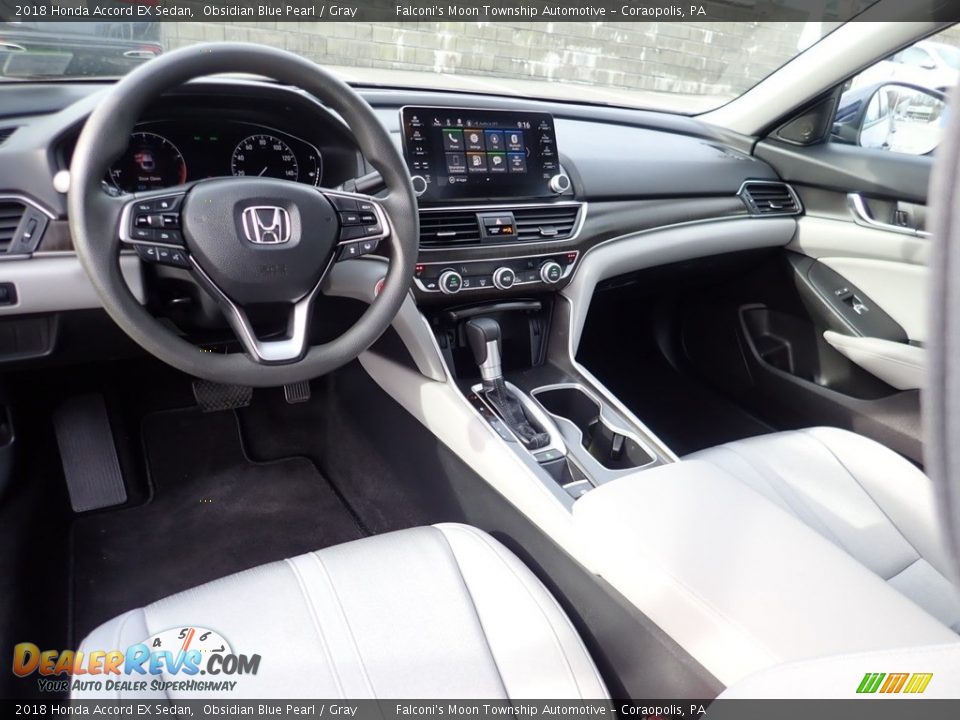 2018 Honda Accord EX Sedan Obsidian Blue Pearl / Gray Photo #17