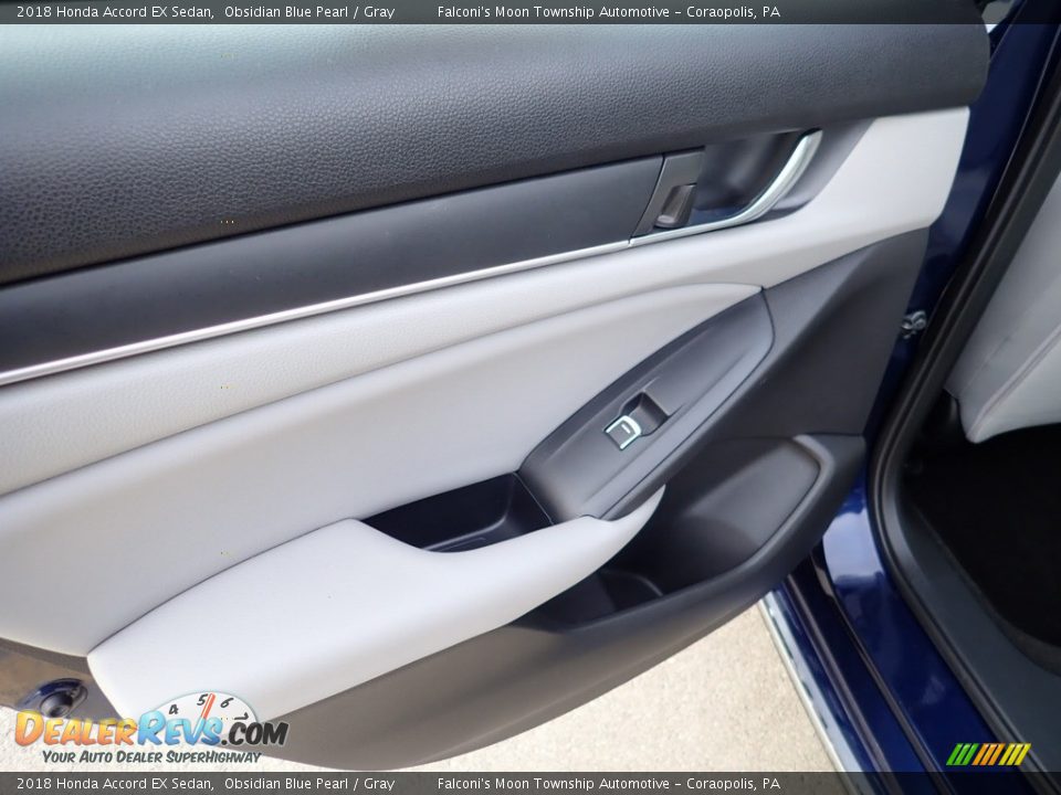 2018 Honda Accord EX Sedan Obsidian Blue Pearl / Gray Photo #18