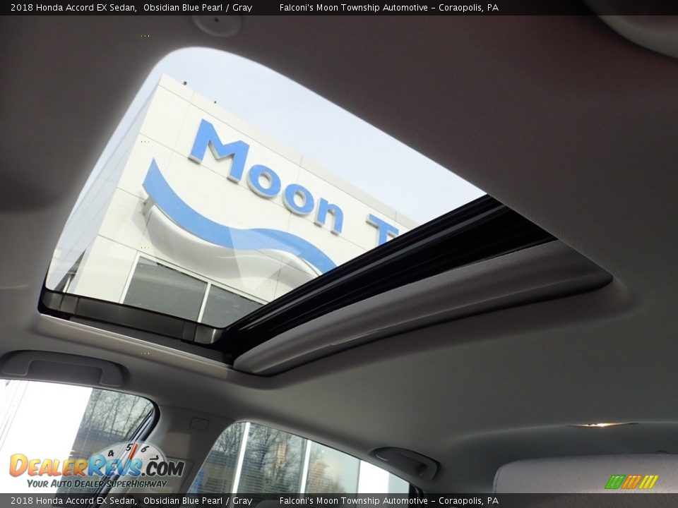2018 Honda Accord EX Sedan Obsidian Blue Pearl / Gray Photo #21