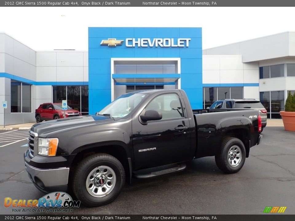 2012 GMC Sierra 1500 Regular Cab 4x4 Onyx Black / Dark Titanium Photo #1