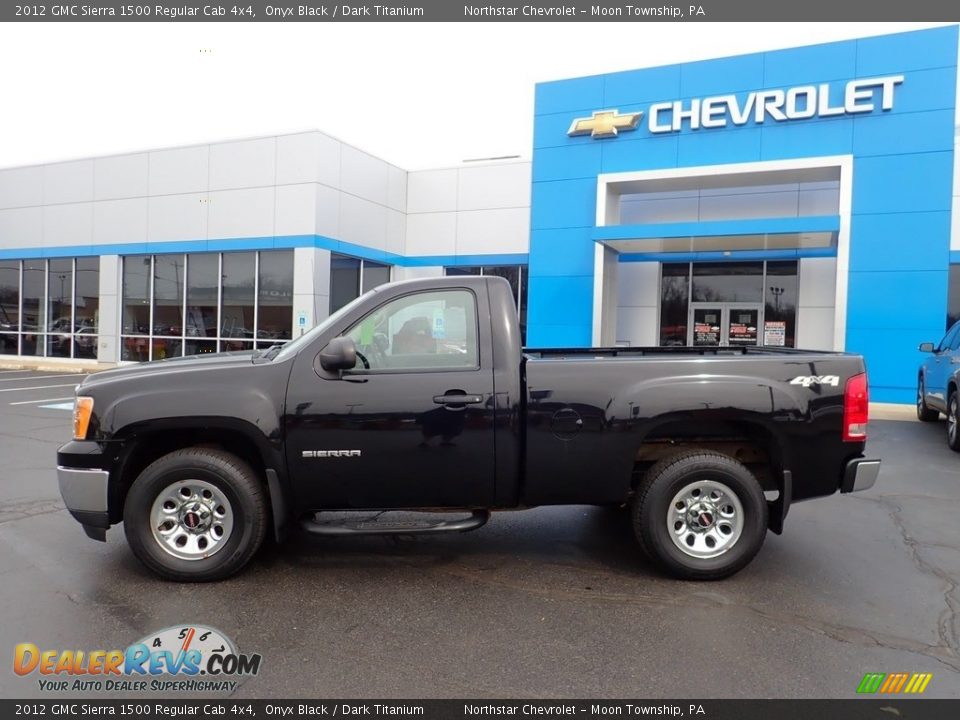 2012 GMC Sierra 1500 Regular Cab 4x4 Onyx Black / Dark Titanium Photo #2