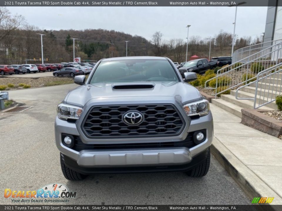 2021 Toyota Tacoma TRD Sport Double Cab 4x4 Silver Sky Metallic / TRD Cement/Black Photo #11