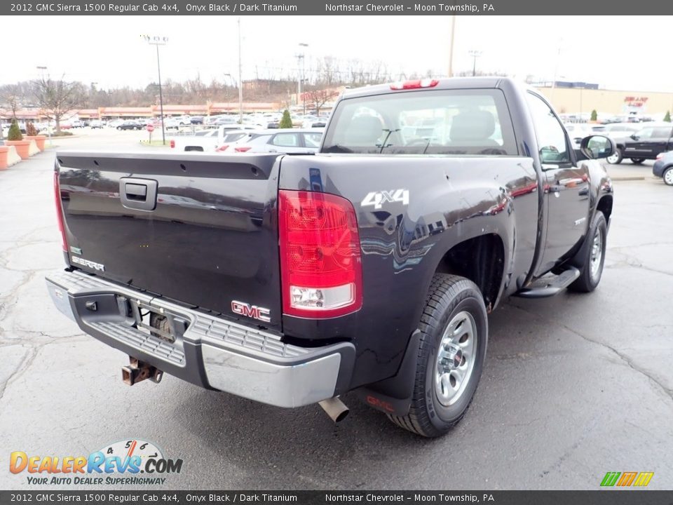 2012 GMC Sierra 1500 Regular Cab 4x4 Onyx Black / Dark Titanium Photo #5