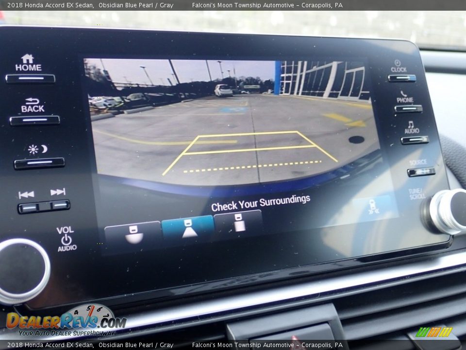 2018 Honda Accord EX Sedan Obsidian Blue Pearl / Gray Photo #25