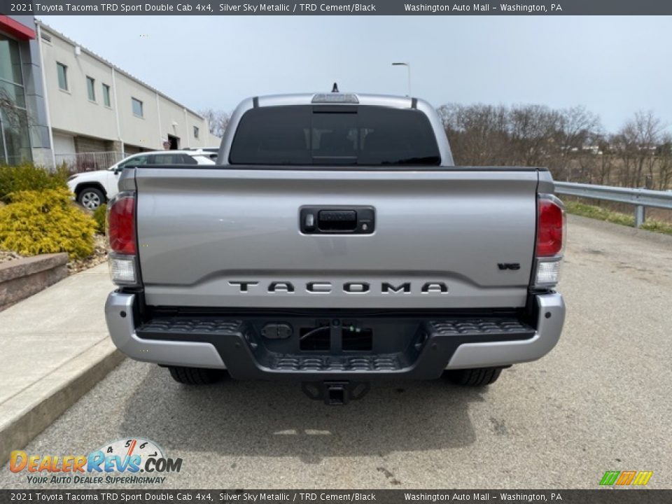 2021 Toyota Tacoma TRD Sport Double Cab 4x4 Silver Sky Metallic / TRD Cement/Black Photo #14