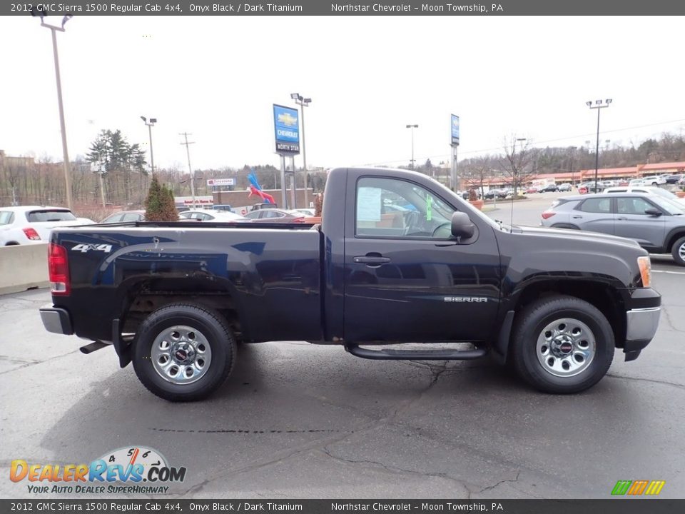 2012 GMC Sierra 1500 Regular Cab 4x4 Onyx Black / Dark Titanium Photo #6