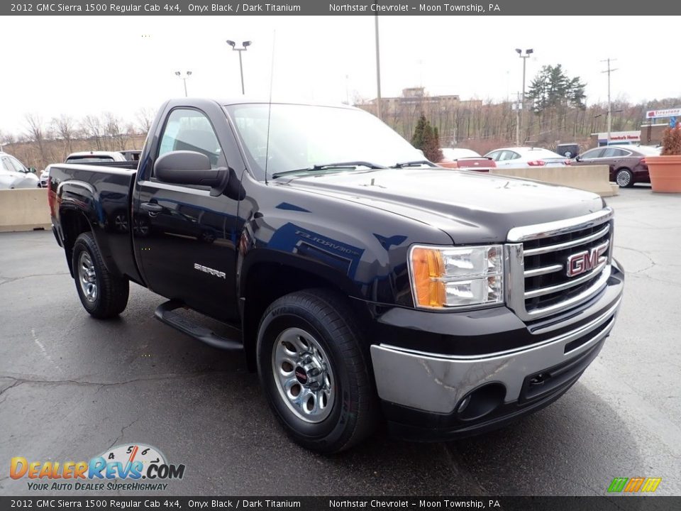 2012 GMC Sierra 1500 Regular Cab 4x4 Onyx Black / Dark Titanium Photo #7