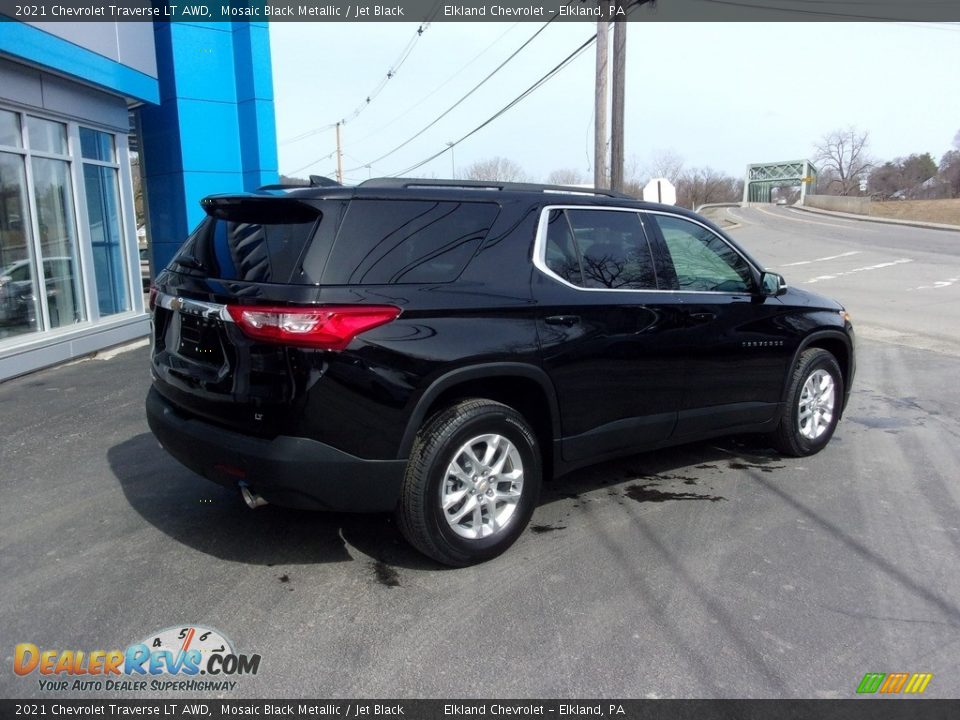 2021 Chevrolet Traverse LT AWD Mosaic Black Metallic / Jet Black Photo #3