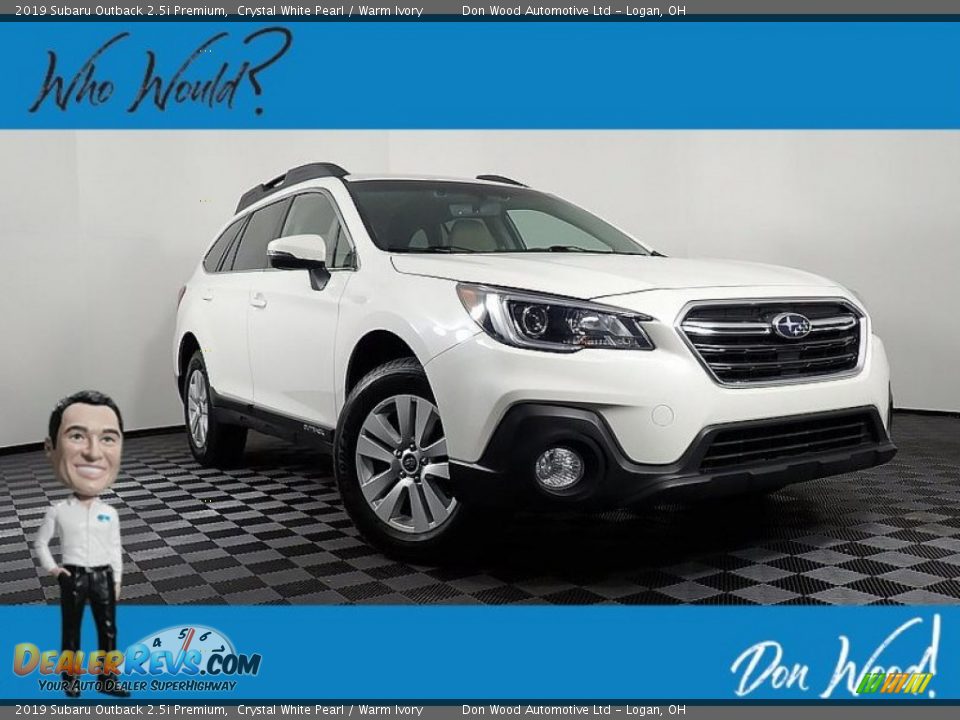 2019 Subaru Outback 2.5i Premium Crystal White Pearl / Warm Ivory Photo #1