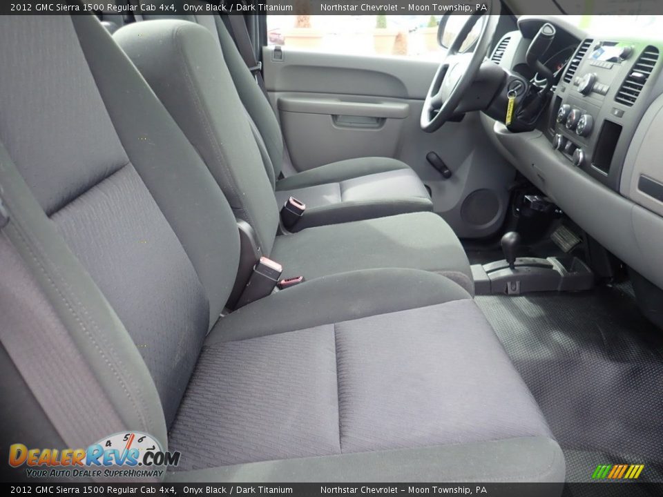 2012 GMC Sierra 1500 Regular Cab 4x4 Onyx Black / Dark Titanium Photo #10