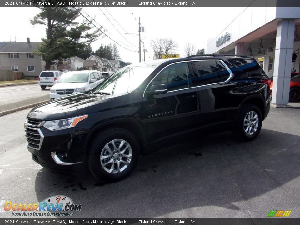 2021 Chevrolet Traverse LT AWD Mosaic Black Metallic / Jet Black Photo #6