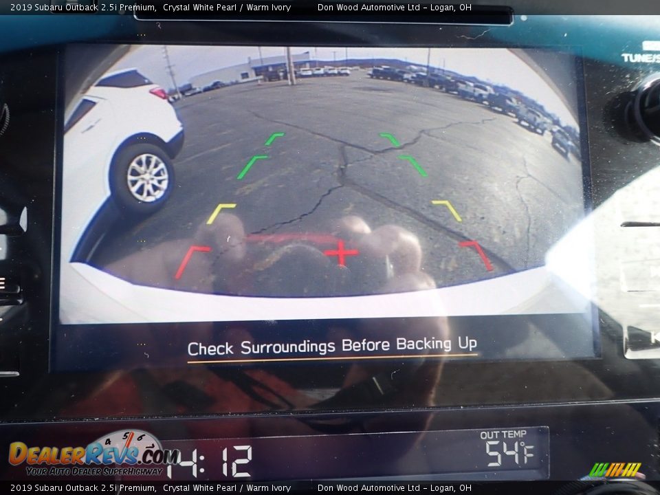 2019 Subaru Outback 2.5i Premium Crystal White Pearl / Warm Ivory Photo #2