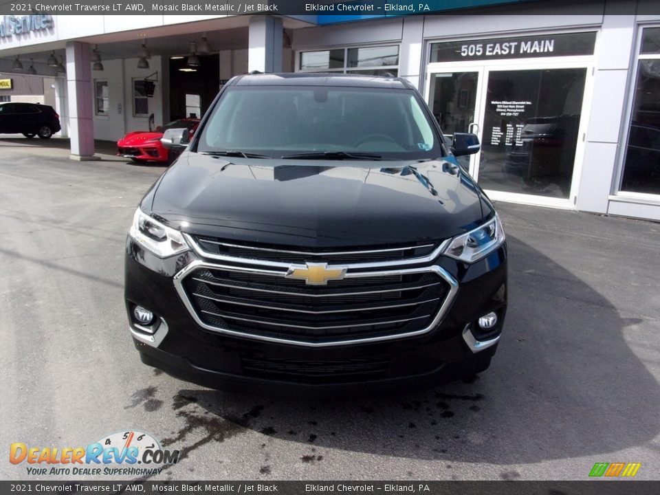 2021 Chevrolet Traverse LT AWD Mosaic Black Metallic / Jet Black Photo #7