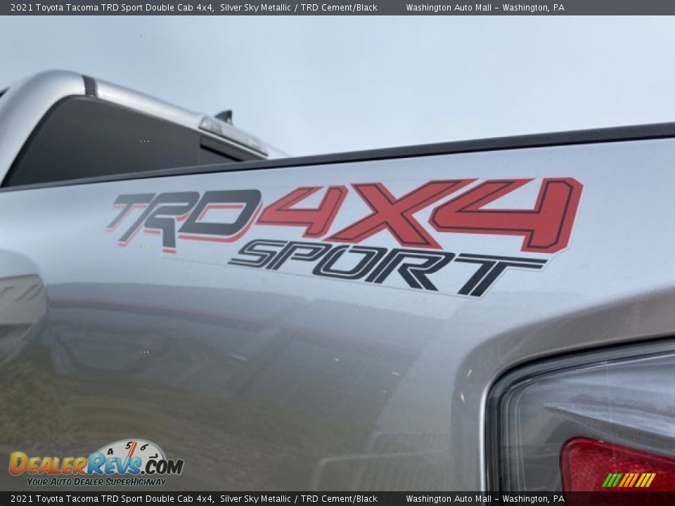 2021 Toyota Tacoma TRD Sport Double Cab 4x4 Silver Sky Metallic / TRD Cement/Black Photo #24