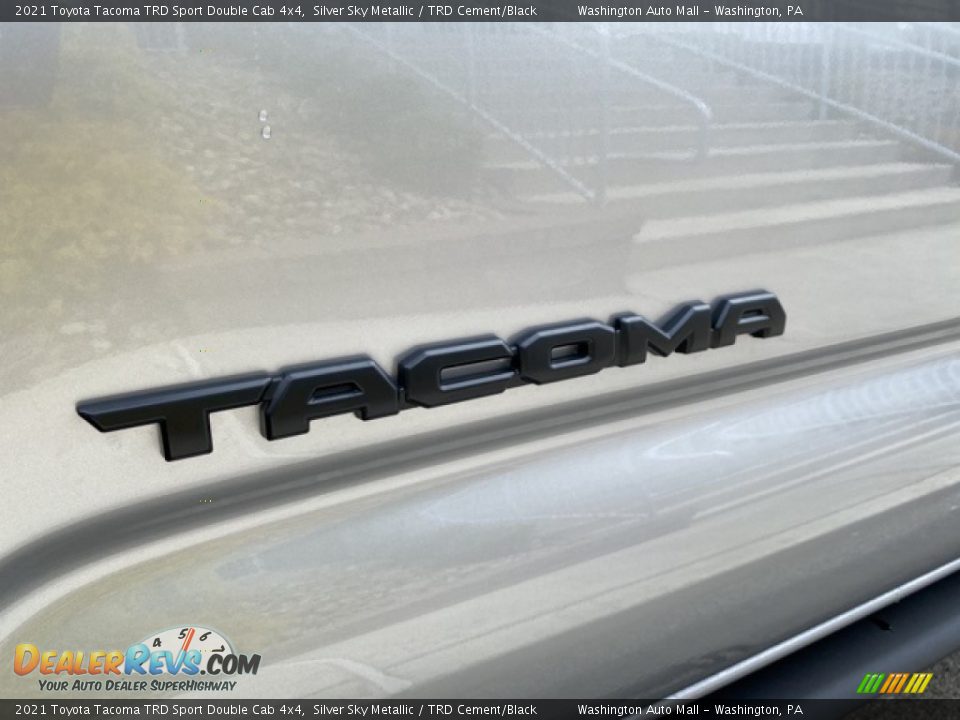 2021 Toyota Tacoma TRD Sport Double Cab 4x4 Silver Sky Metallic / TRD Cement/Black Photo #25