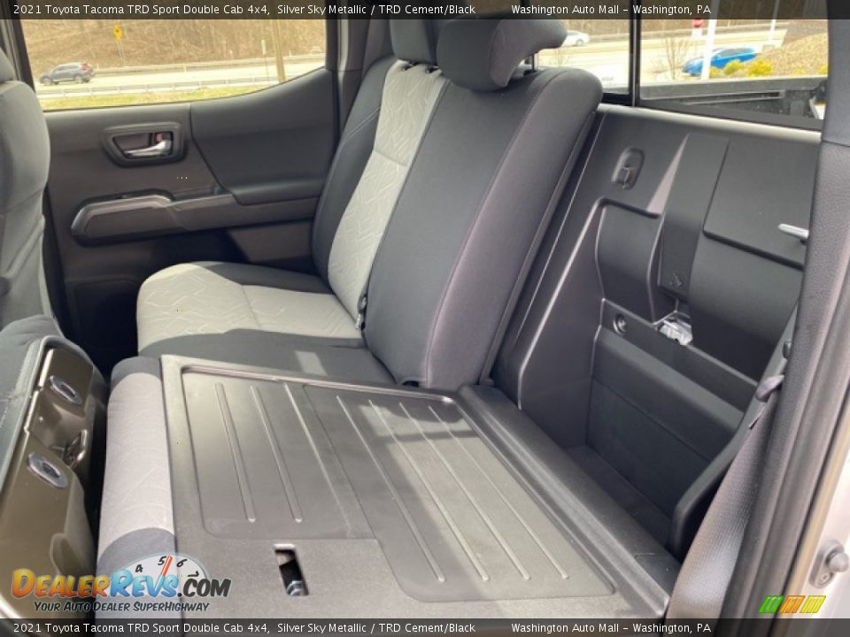 2021 Toyota Tacoma TRD Sport Double Cab 4x4 Silver Sky Metallic / TRD Cement/Black Photo #28