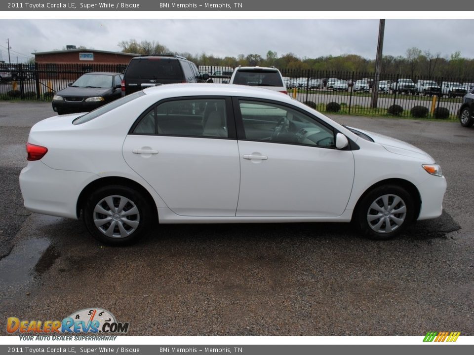 2011 Toyota Corolla LE Super White / Bisque Photo #6