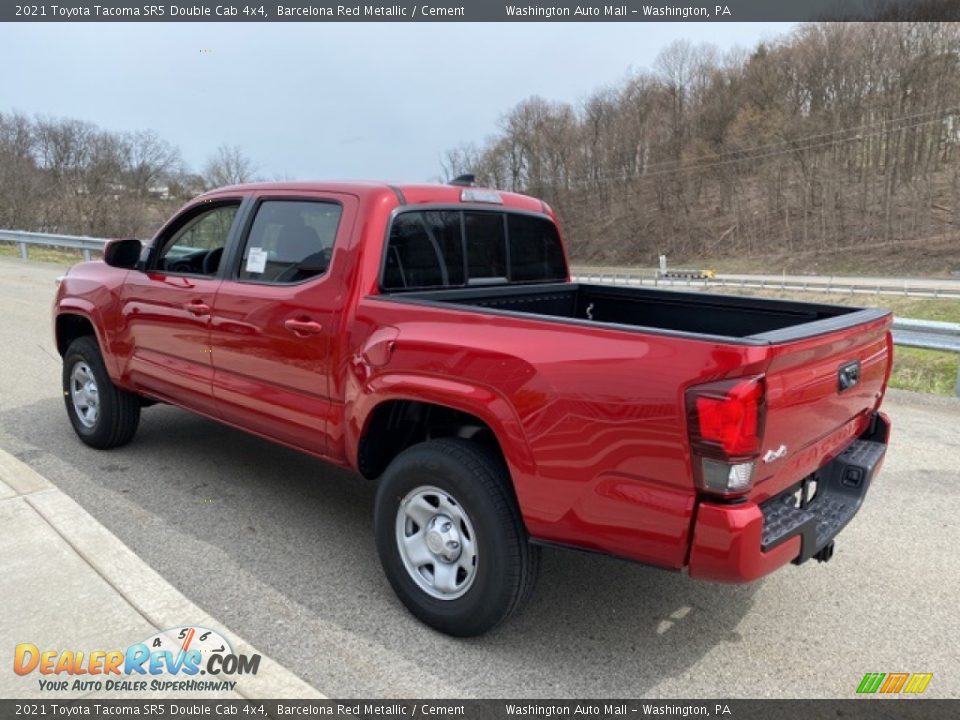 2021 Toyota Tacoma SR5 Double Cab 4x4 Barcelona Red Metallic / Cement Photo #2